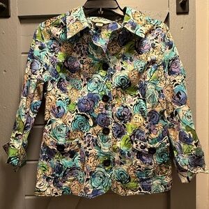 Christopher & Banks Multicolor Floral Jacket